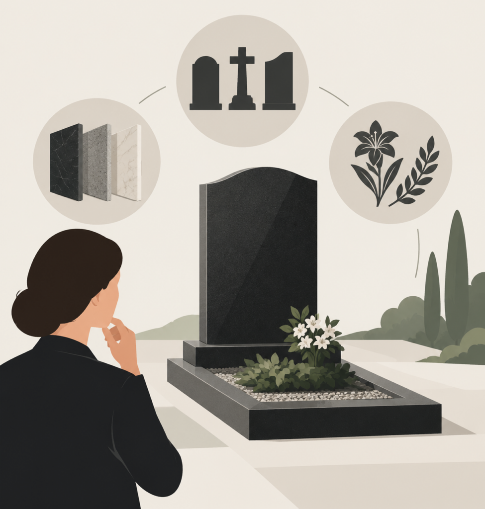 Как выбрать памятник для могилы: основные критерии формы, материала и оформления